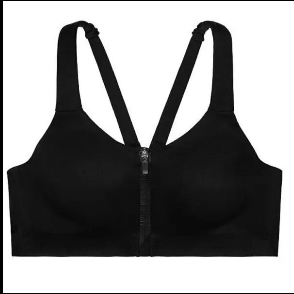 Victoria’s Secret knockout Maximum Support Front Close Sports Bra Black 36DD